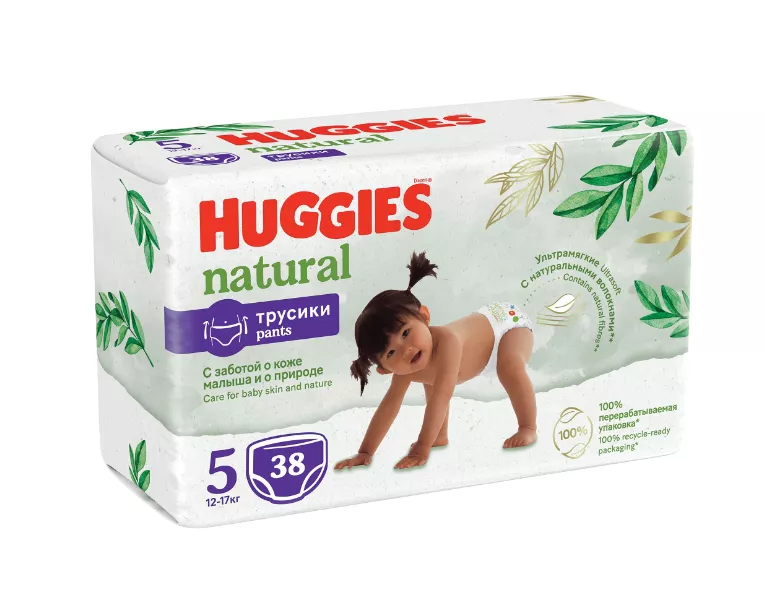 Scutece Chilotel Huggies Natural Pants, Nr.5, 12-17kg, 38buc, [],drogheriemb.ro