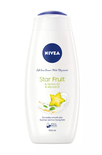 Gel de dus NIVEA Care Star Fruit & Monoi Oil, 500ml, [],drogheriemb.ro