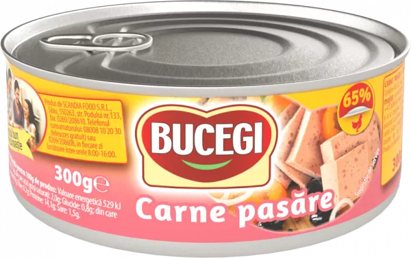 CARNE BUCEGI 300G PASARE 65%, [],mcanonstop.ro