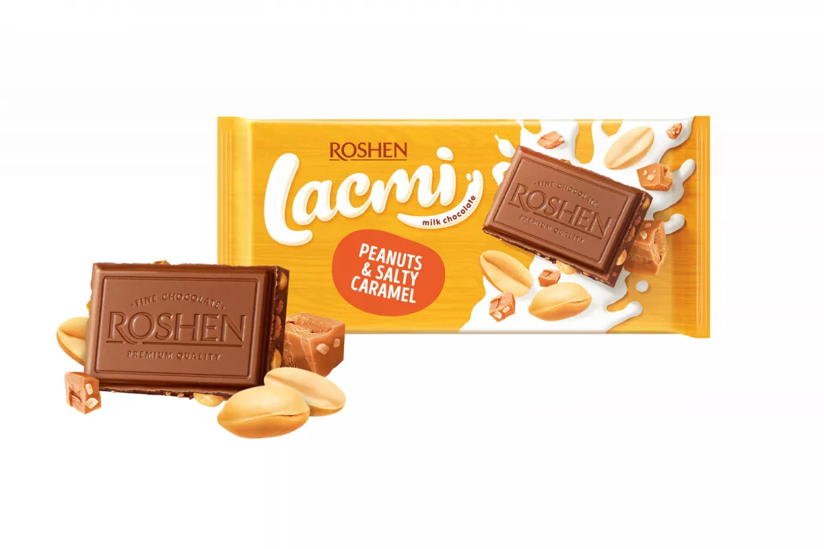 CIOCOLATA ROSHEN LACMI 100G BISCUITI& CARAMEL, [],mcanonstop.ro