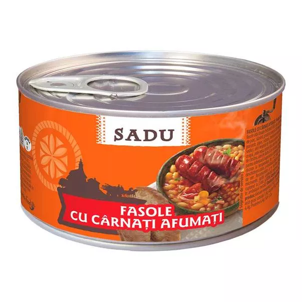 FASOLE CU CARNATI SADU 800G, [],mcanonstop.ro