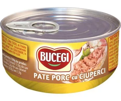 PATE BUCEGI 120G PORC CU CIUPERCI, [],mcanonstop.ro