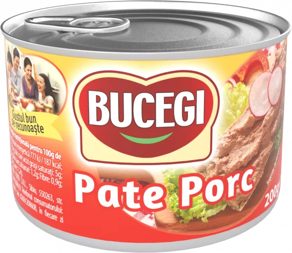 PATE BUCEGI 200G PORC, [],mcanonstop.ro