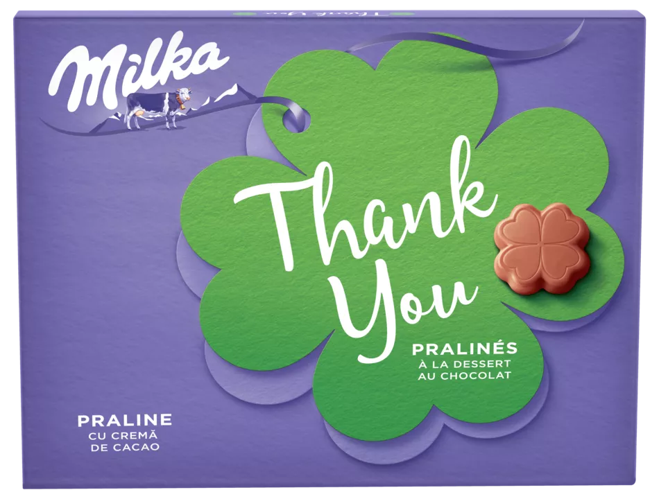 PRALINE MILKA 110G THANK YOU, [],mcanonstop.ro