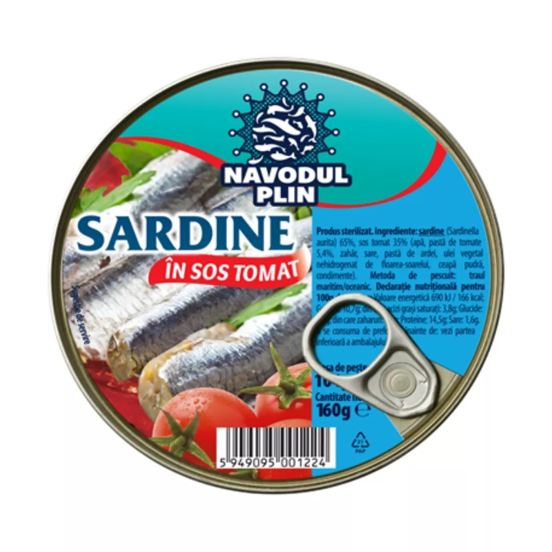 SARDINE NAVODUL 160G SOS TOMAT, [],mcanonstop.ro