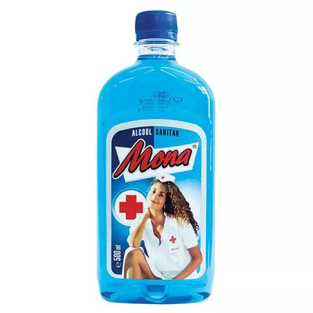 Alcool sanitar 70%, 500 ml, Mona, [],nordpharm.ro