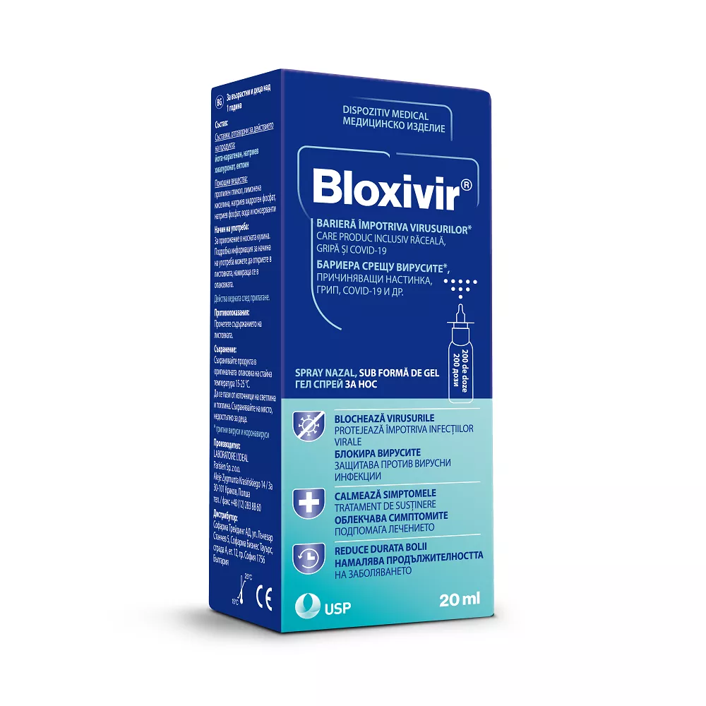 Bloxivir Spray nazal, gel, 20 ml, USP , [],nordpharm.ro