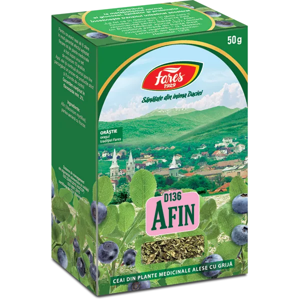 Ceai Afin frunze, D136, 50 g, Fares, [],nordpharm.ro