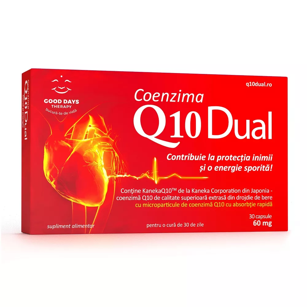 Coenzima Q10 Dual 60mg, 30 capsule, Good Days Therapy, [],nordpharm.ro