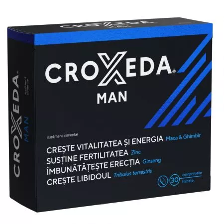 Croxeda Man, 30 comprimate filmate, Fiterman Pharma, [],nordpharm.ro