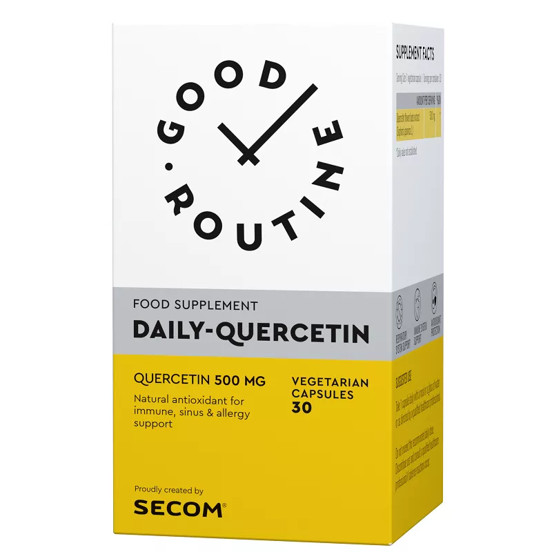 Daily Quercetin 500 mg Good Routine, 30 capsule, Secom, [],nordpharm.ro