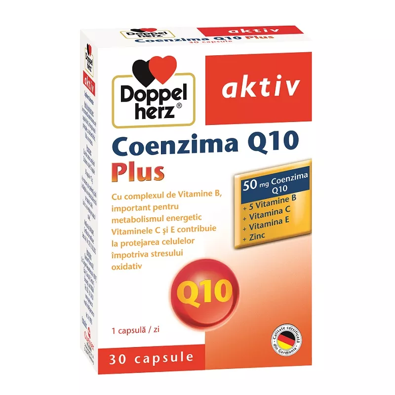 Coenzima Q10 Plus, 30 capsule, Doppelherz, [],nordpharm.ro