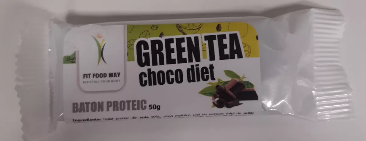 Baton proteic Green Tea Choco Diet, 50g, Fit
, [],nordpharm.ro