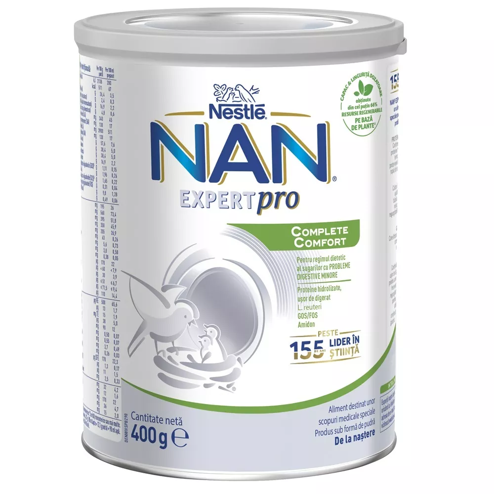 Formula de lapte Nan Expert Pro Complete Comfort, +0 luni, 400 g, Nestle , [],nordpharm.ro