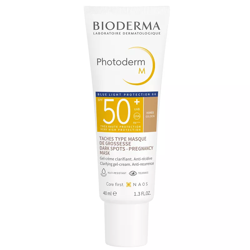 Gel-crema cu SPF50+ auriu Photoderm M, 40 ml, Bioderma , [],nordpharm.ro