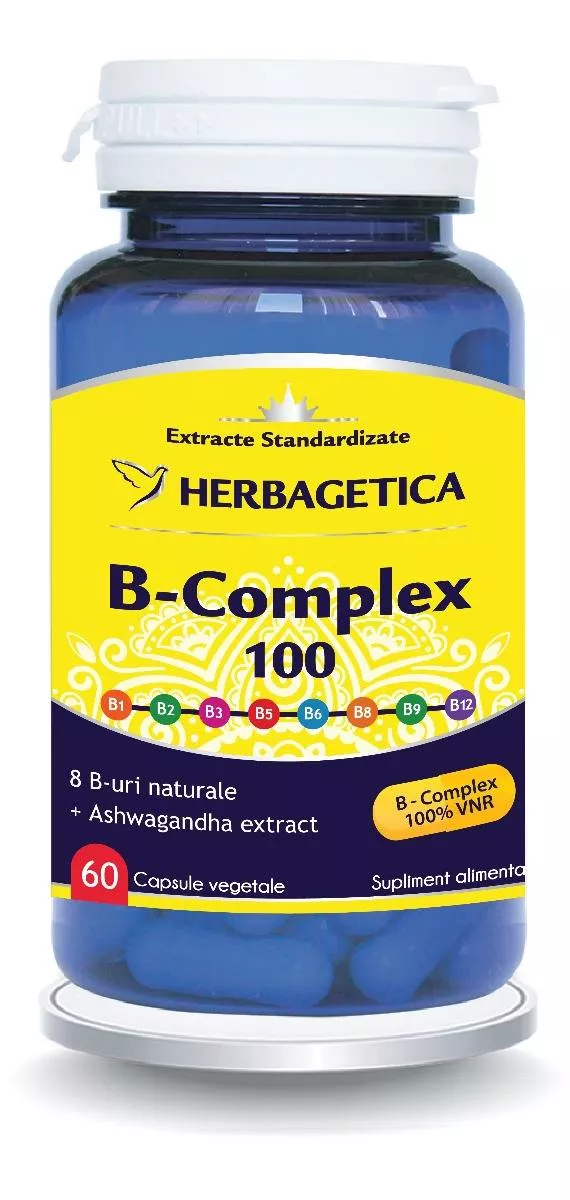 HERBAGETICA B COMPLEX 100 CTX60 CPS
, [],nordpharm.ro