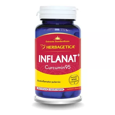 INFLANAT+CURCUMIN 95 CTX60 CPR HERBAGETICA, [],nordpharm.ro