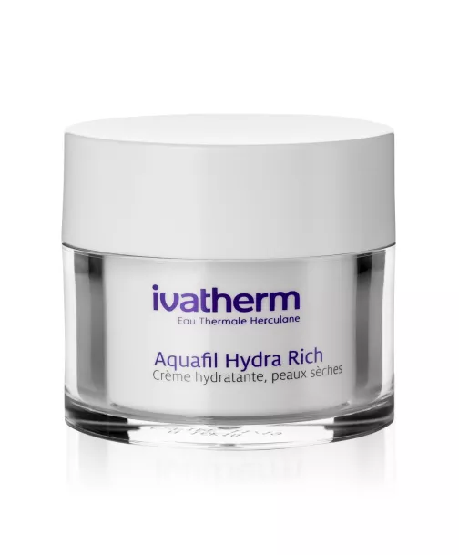 Crema hidratanta pentru piele uscata Aquafil Hydra Rich, 50 ml, Ivatherm, [],nordpharm.ro