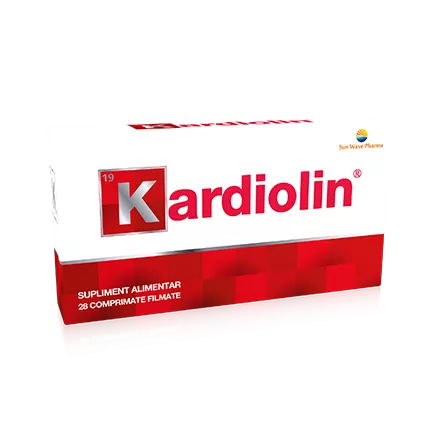 Kardiolin, 28 comprimate filmate, Sun Wave Pharma, [],nordpharm.ro