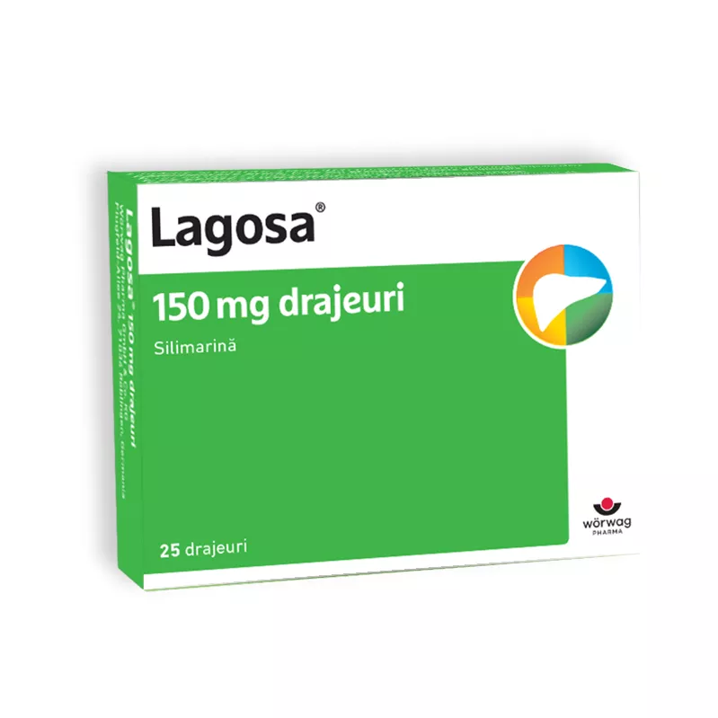 Lagosa, 150 mg, 25 drajeuri, Worwag Pharma, [],nordpharm.ro