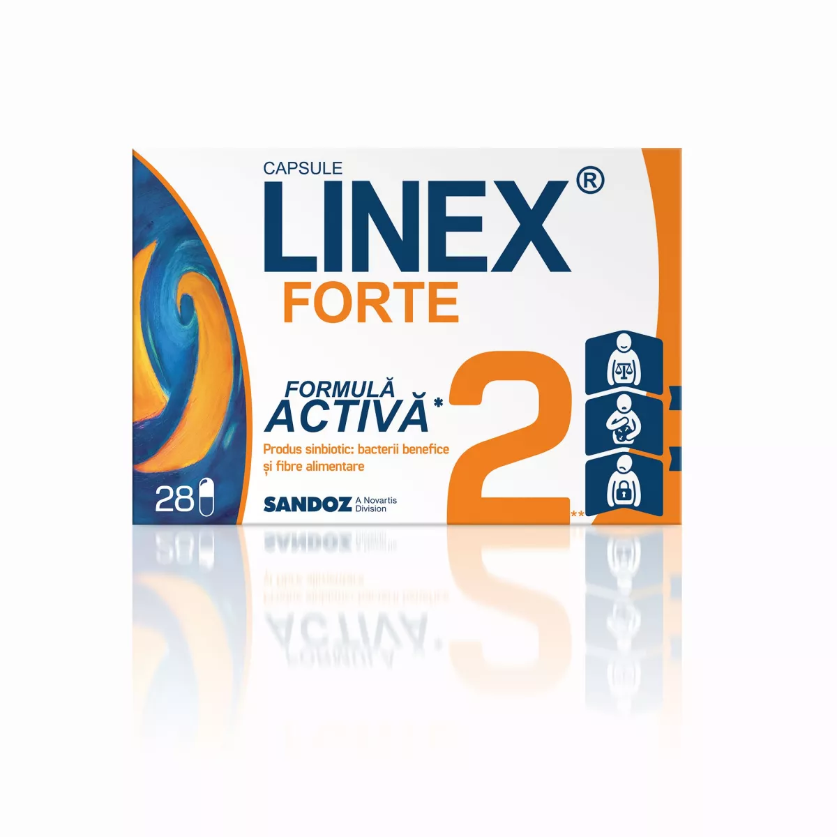Linex Forte, 28 capsule, Sandoz, [],nordpharm.ro
