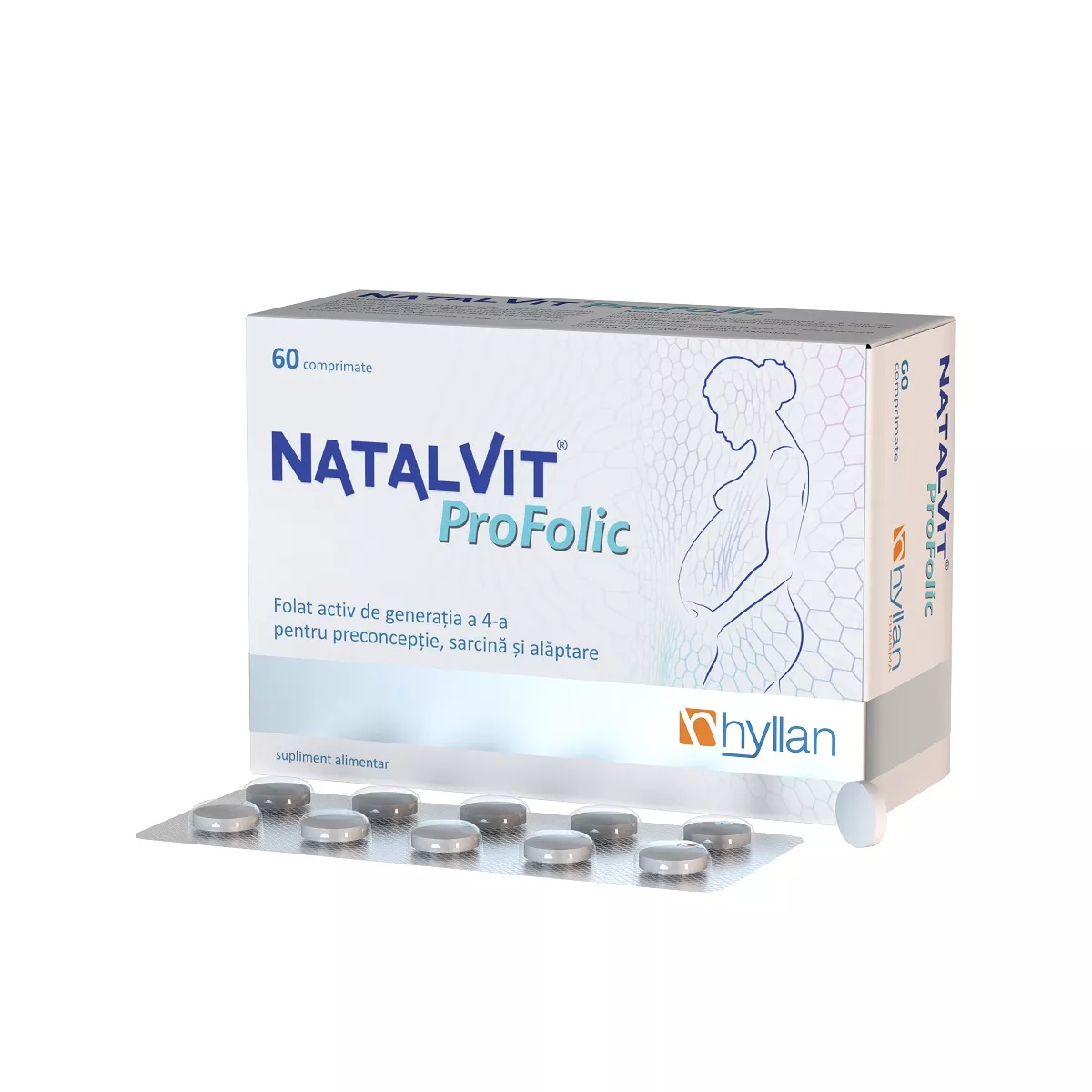 Natalvit Profolic, 60 comprimate, Hyllan , [],nordpharm.ro
