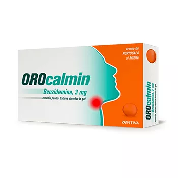 Orocalmin cu aroma de portocala si miere, 3 mg, 20 pastile, Zentiva, [],nordpharm.ro