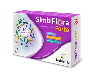 SimbiFlora Forte, 20 capsule vegetale, Antibiotice SA
, [],nordpharm.ro