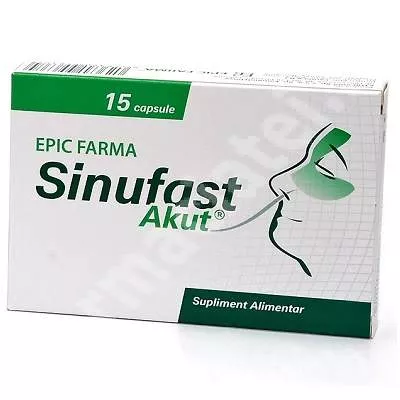 Sinufast Akut, 15 capsule, Epic Farma, [],nordpharm.ro