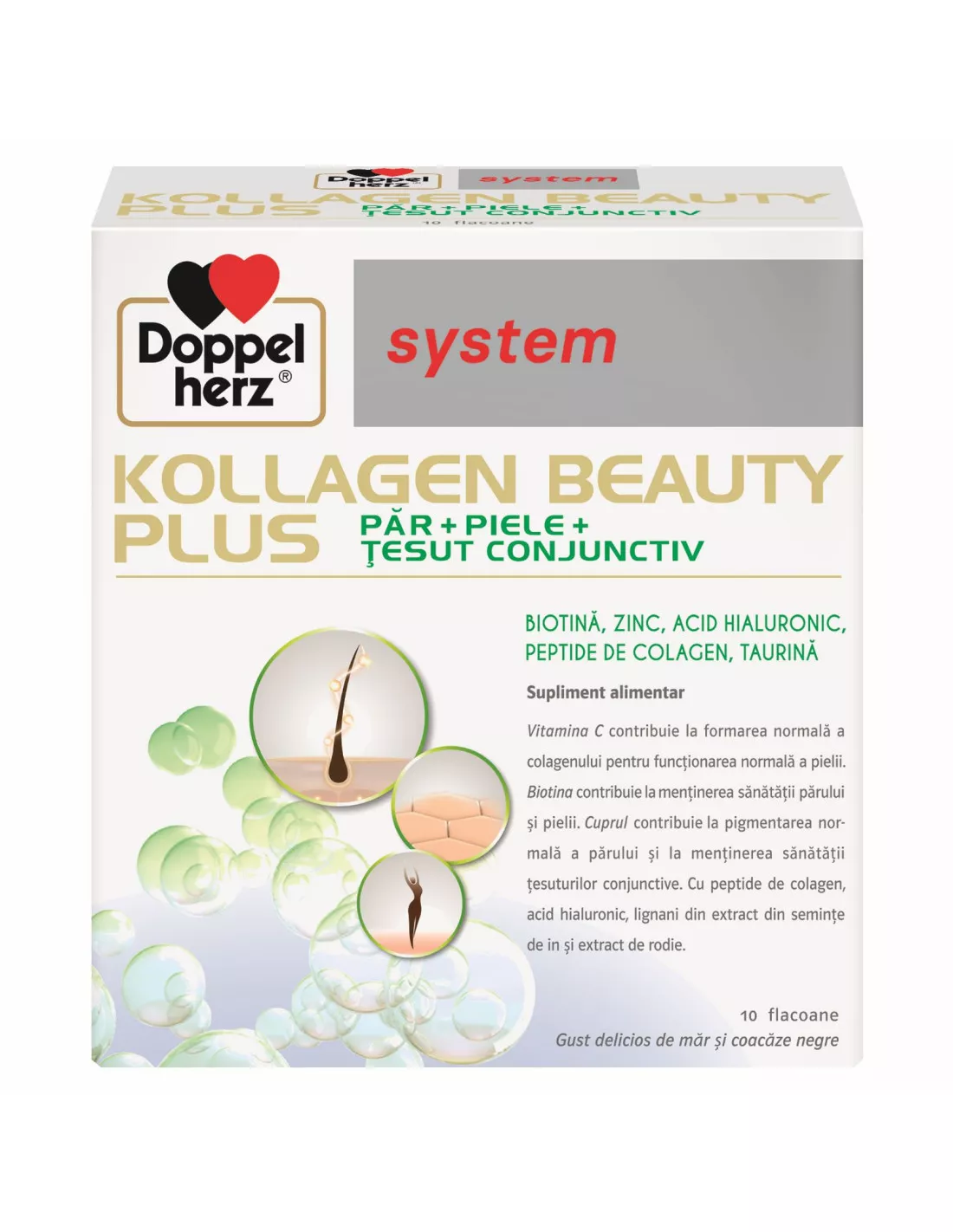 System Kollagen Beauty Plus 25 ml, 10 flacoane, Doppelherz , [],nordpharm.ro