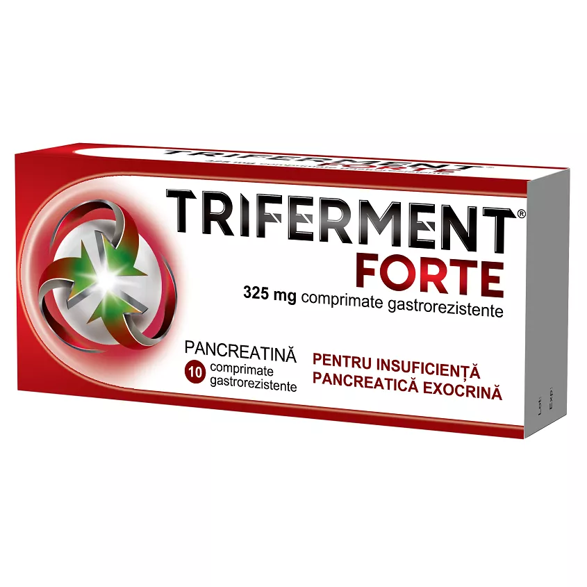 Triferment Forte, 325 mg, 10 comprimate gastrorezistente, Biofarm, [],nordpharm.ro