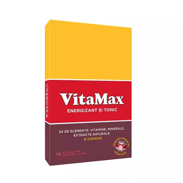 Vitamax, 15 capsule, Perrigo, [],nordpharm.ro