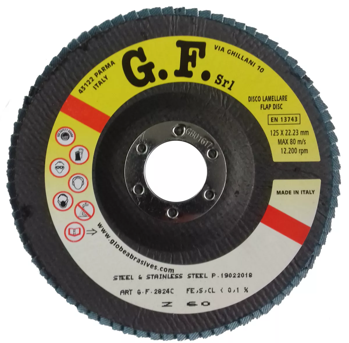 Disc lamelar GF 125x22,23 P60 C, [],oldindustry.ro