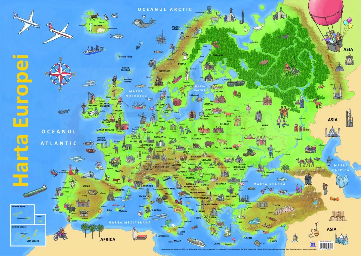 Harta Europei - Plansa