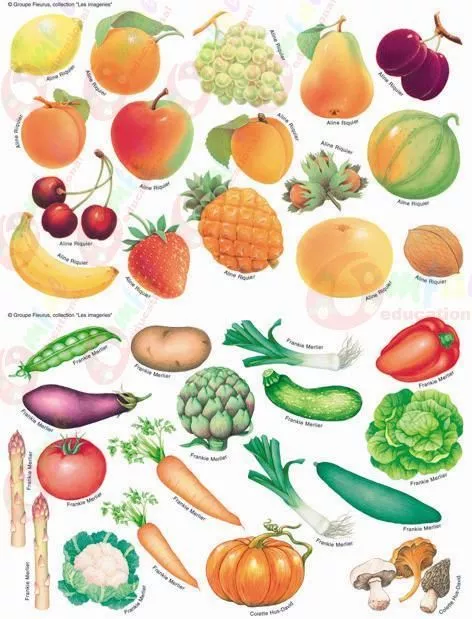 Autocolante fructe si legume