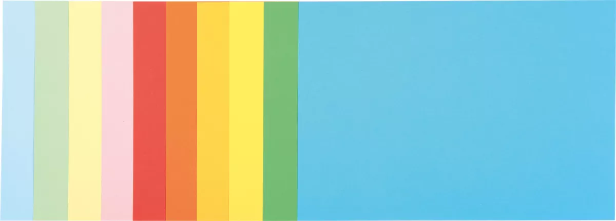 Bloc Carton Colorat - 10 file A4 - 10 culori