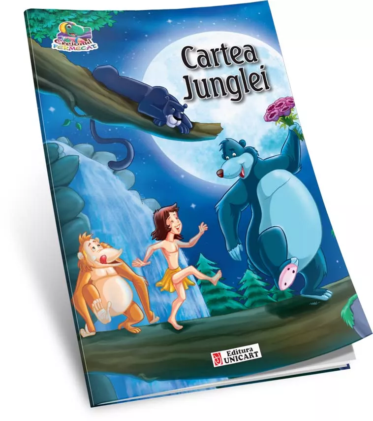 Cartea junglei - Carte de povesti si de colorat