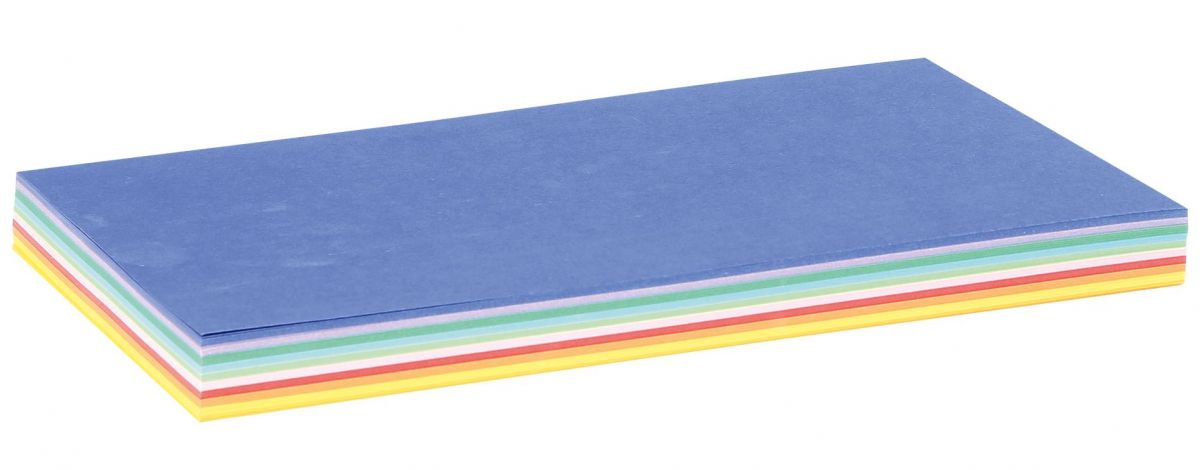 Carton colorat - 100 de coli A4 - 10 culori, 180 g