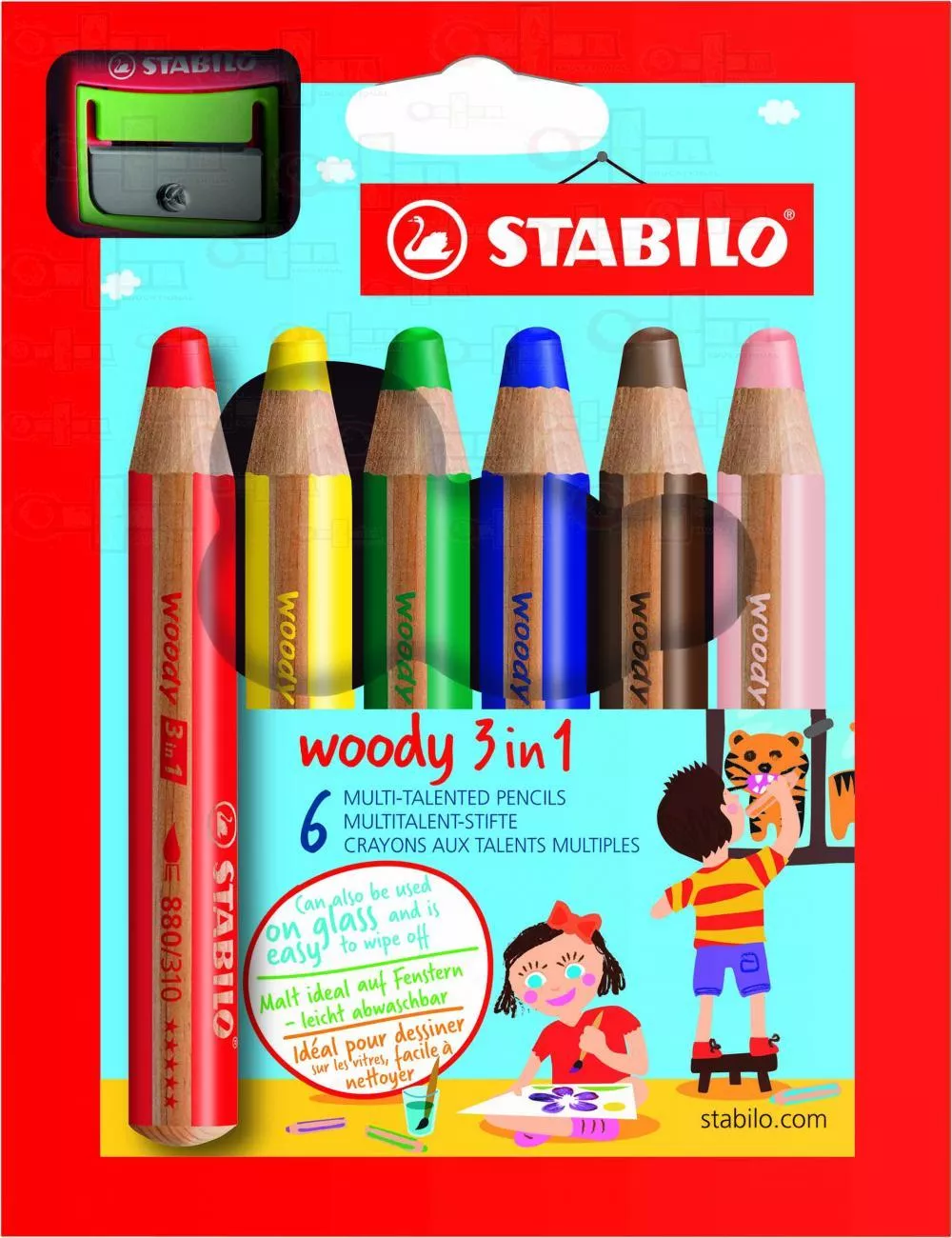 Creioane colorate 3 in 1