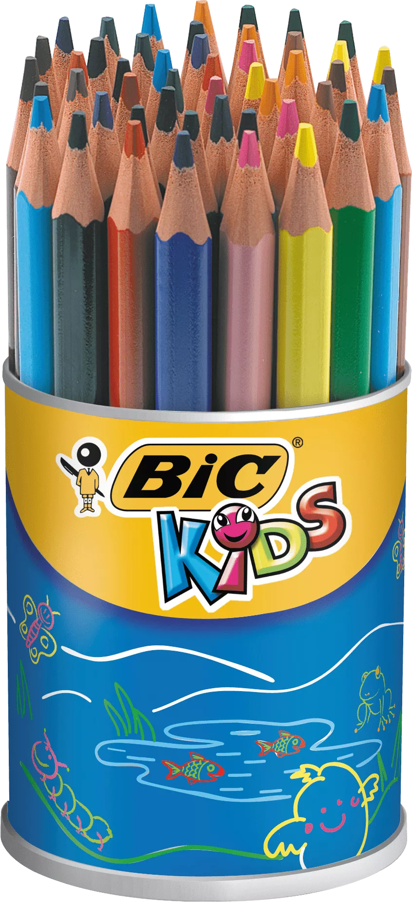 Creioane colorate BIC set 60 buc