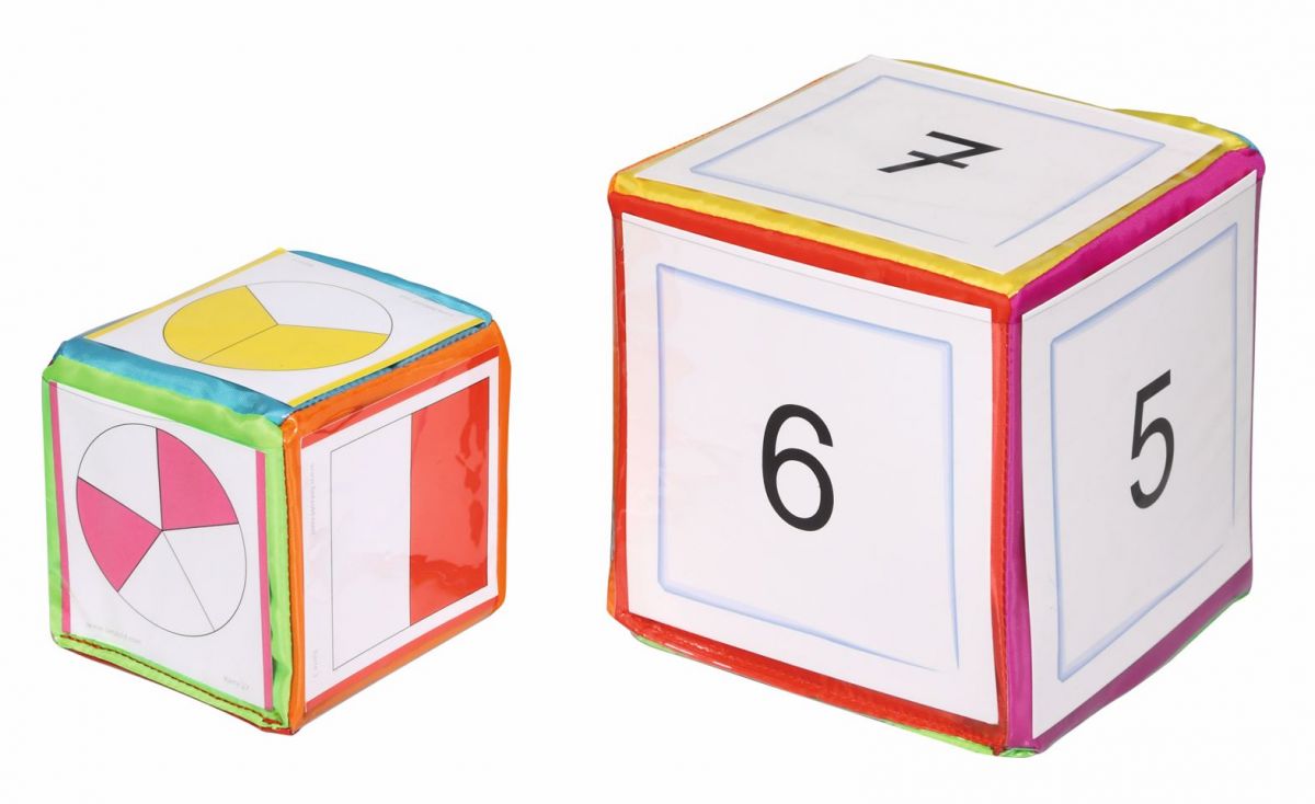 Cub multicolor cu buzunare transparente