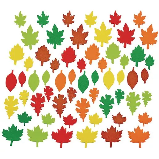 Frunze colorate din spuma