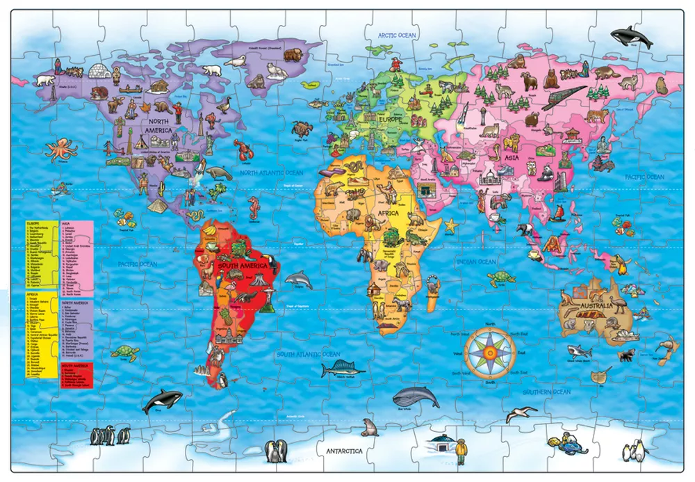Harta lumii - Puzzle & Poster