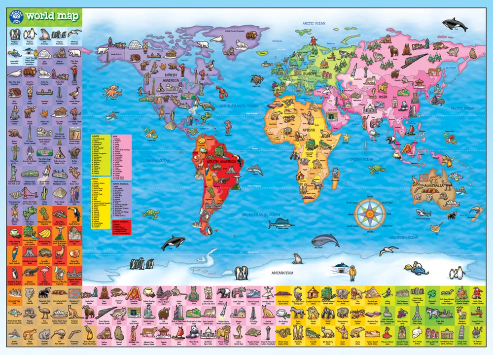 Harta lumii - Puzzle & Poster