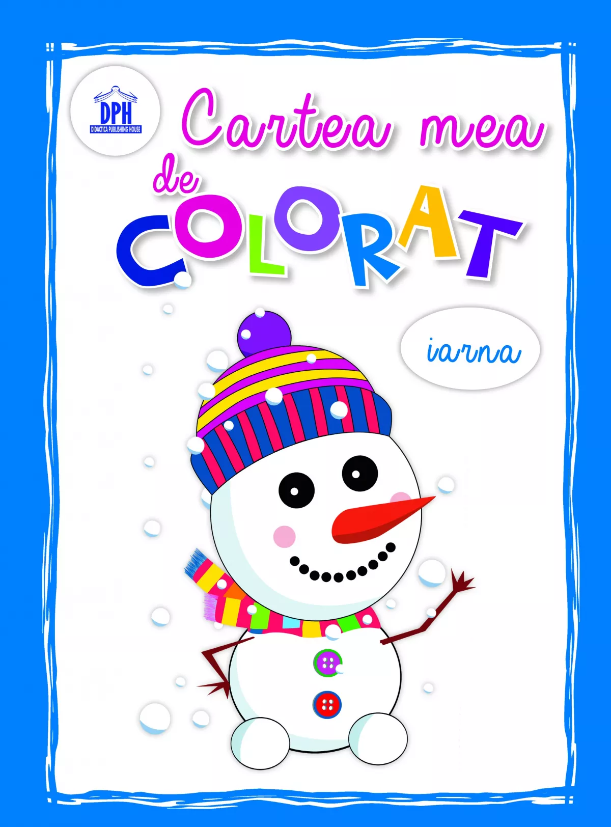 Iarna - Carte de colorat 28 x 20 cm