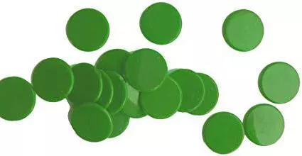 Jetoane din plastic  - verde