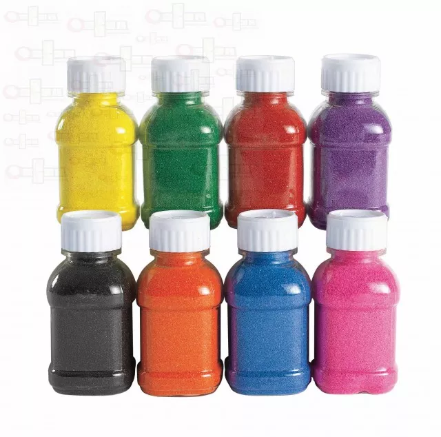 Nisip colorat  set 24 sticle (8 culori x 3)
