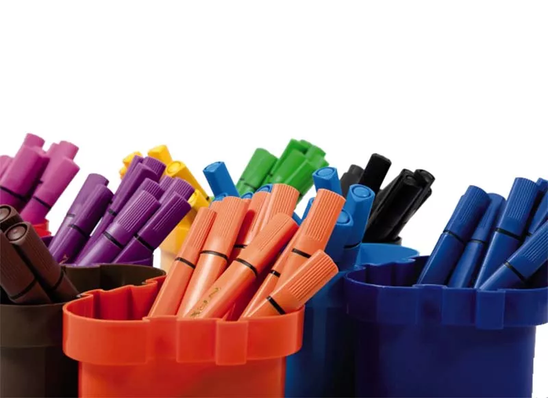 Set 10 suporturi din plastic pentru creioane
