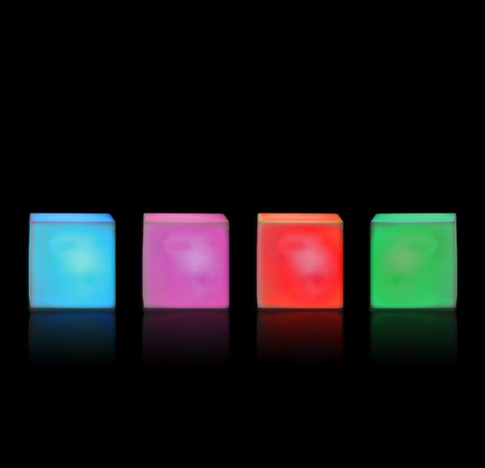 Stimulare vizuala Cuburi colorate - set 4 buc 855055 Omfal Educational
