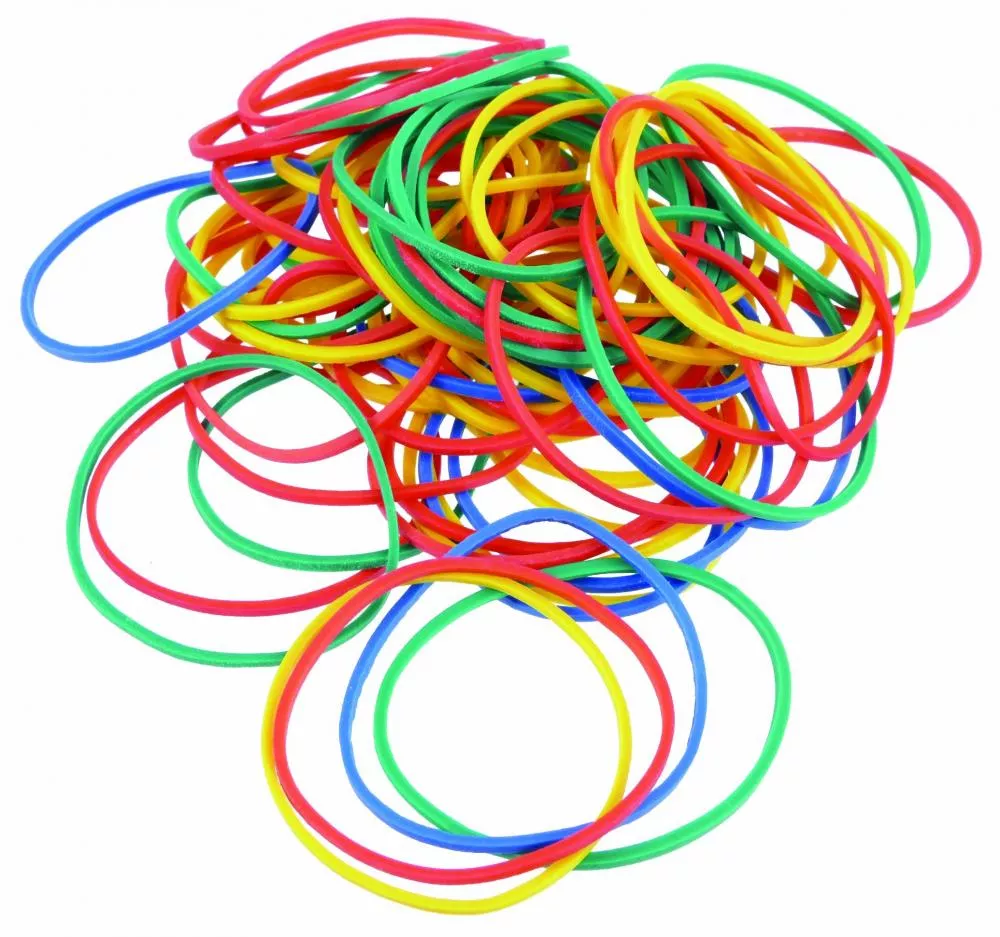 Module Elastice Colorate Agrafe si elastice Elastice colorate, 100 grame, culori asortate 122227 ...